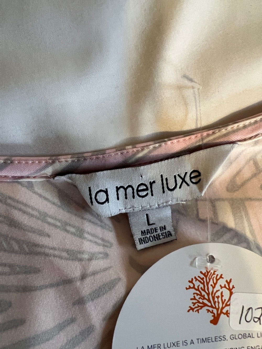 NWT!π La Mer Luxe light pink dress size L - Picture 7 of 16